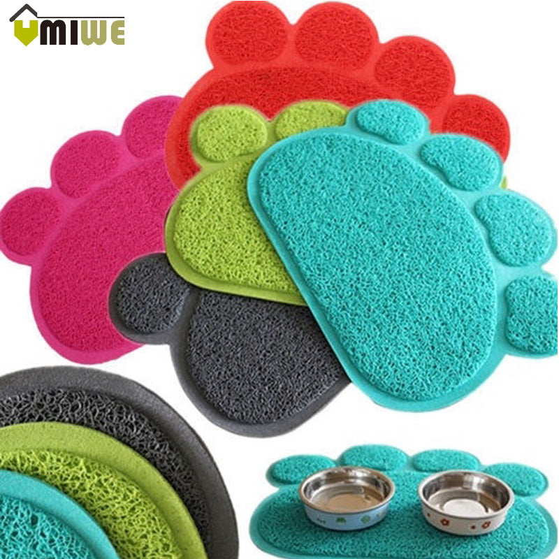 Paw PVC Pet Feeding Mat