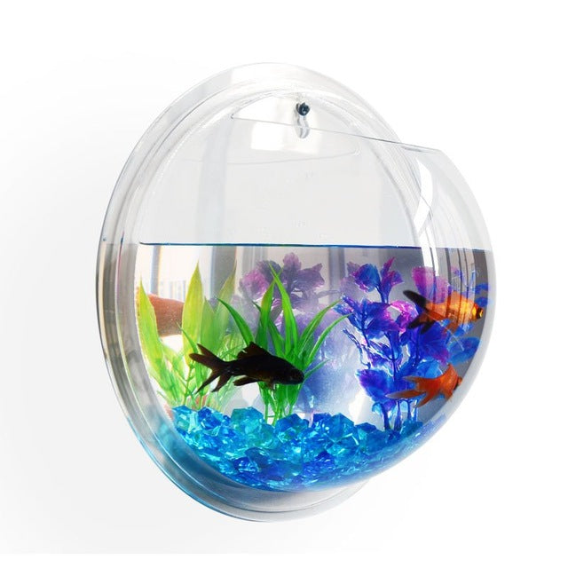 Wall Mounted Hanging Bubble Fish Bowl