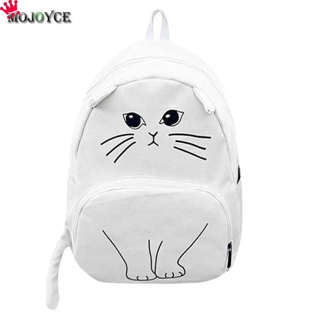 Cat Print Backpack