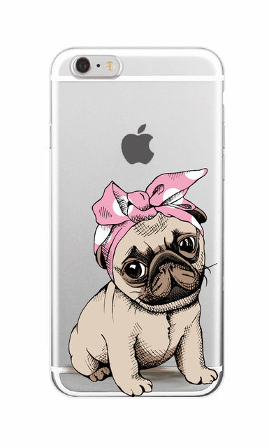 Puppy Phone Case For iPhone 7 7Plus 6 6S 6Plus 8 8Plus X Samsung