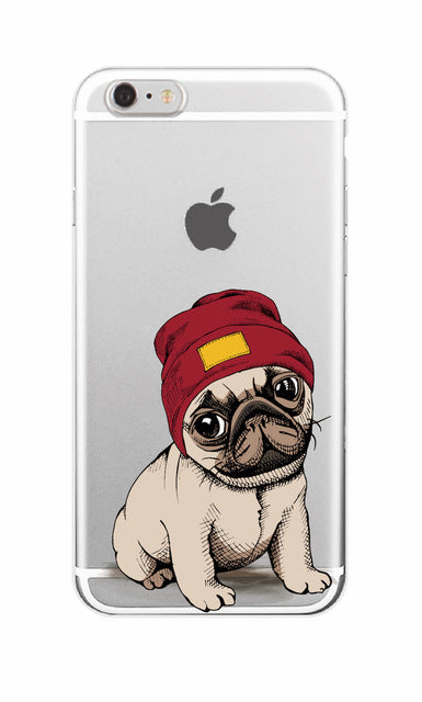 Puppy Phone Case For iPhone 7 7Plus 6 6S 6Plus 8 8Plus X Samsung