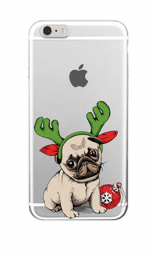 Puppy Phone Case For iPhone 7 7Plus 6 6S 6Plus 8 8Plus X Samsung