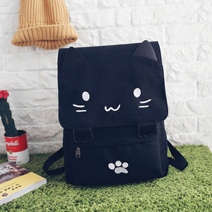 Cat Canvas Backpack