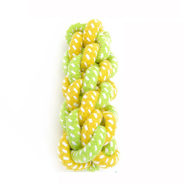 Transer Pet Supply Dog Toys Dogs Chew Teeth Clean Outdoor Traning Fun Playing Green Rope Ball Toy For Large Small Dog Cat 71229